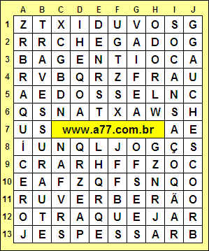 Caça Palavras Travessura, Braquícero, Chegado, Cansaço