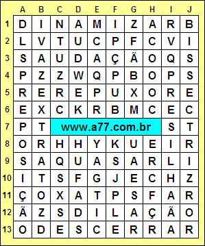 Caça Palavras Bissectriz, Preposição, Descerrar, Dinamizar