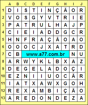 Caça Palavras Reproduzir, Chocadeira, Redondeza, Distinção