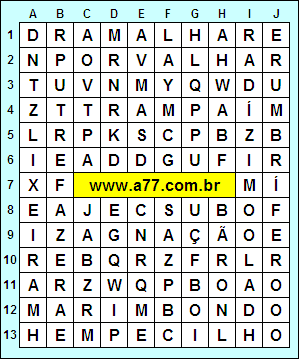 Caça Palavras Marimbondo, Putrefazer, Lixeira, Agnação