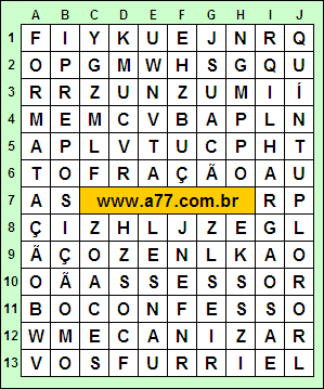 Caça Palavras Formatação, Preposição, Ilharga, Furriel