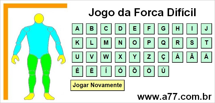 Jogo da Forca Nível Difícil