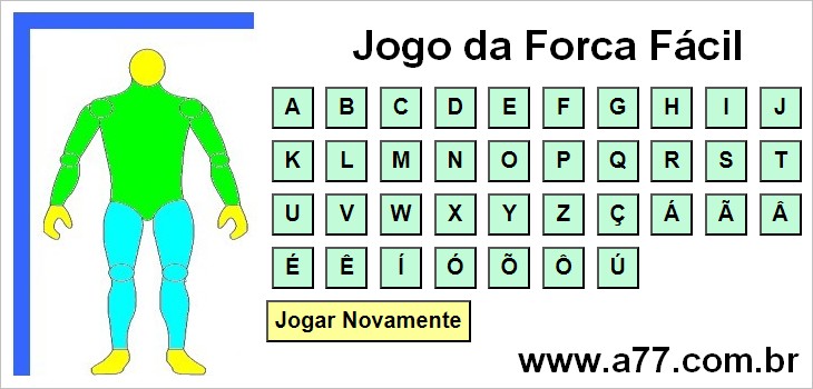 Jogo da Forca Nível Fácil