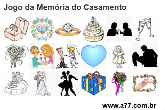 Jogo da Memória do Casamento