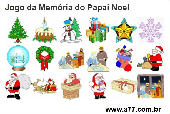 Jogo da Memória do Papai Noel