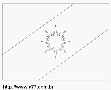 Bandeira do Tocantins Para Colorir