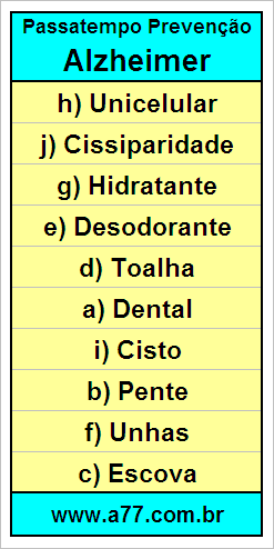 Palavras Cruzadas Para Idosos Tema Biologia