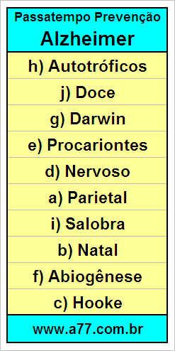 Palavras Cruzadas Para Idosos Tema Ciências