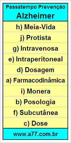 Palavras Cruzadas Para Idosos Tema Ciências