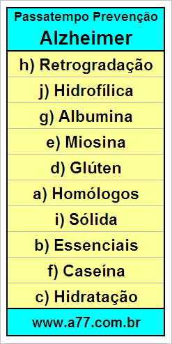 Palavras Cruzadas Para Idosos Tema Ciências