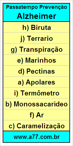 Palavras Cruzadas Para Idosos Tema Ciências