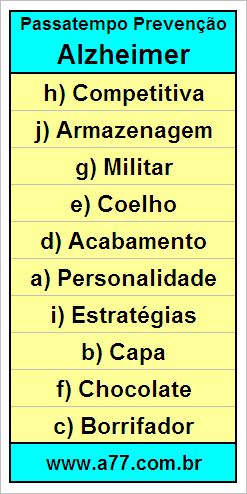 Palavras Cruzadas Para Idosos Tema Conhecimentos Gerais