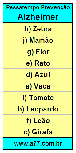 Palavras Cruzadas Para Idosos Tema Conhecimentos Gerais