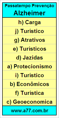 Palavras Cruzadas Para Idosos Tema Geografia