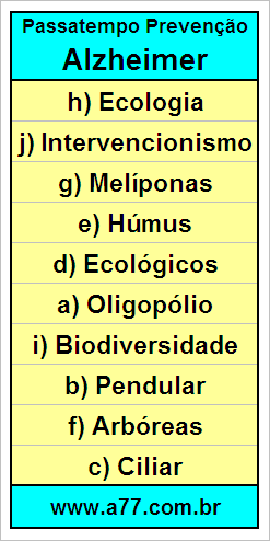 Palavras Cruzadas Para Idosos Tema Geografia