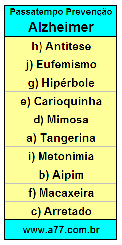 Palavras Cruzadas Para Idosos Tema Língua Portuguesa