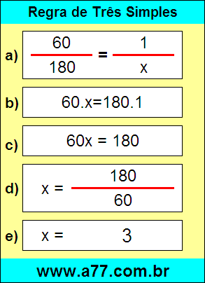 Problema Com Regra de Três Simples