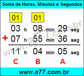 Explicação Soma de Tempo