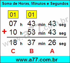 Somar Horas, Minutos e Segundos