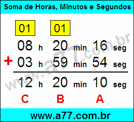 Soma de Tempo Passo a Passo