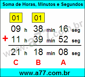 Tutorial Soma de Segundos