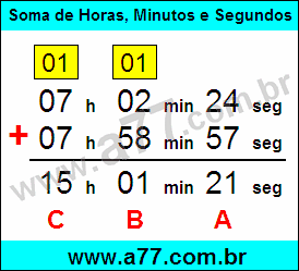 Soma de Tempo Passo a Passo