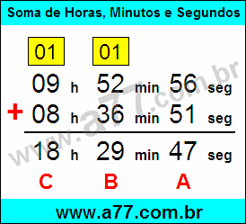 Tutorial Soma de Horas