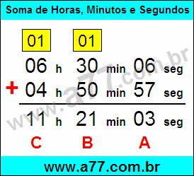 Tutorial Soma de Tempo