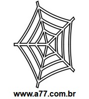 Stencil de Teia de Aranha