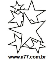 Stencil de Chão de Estrelas