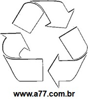 Stencil de Símbolo de Reciclagem