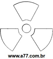 Stencil de Símbolo Nuclear