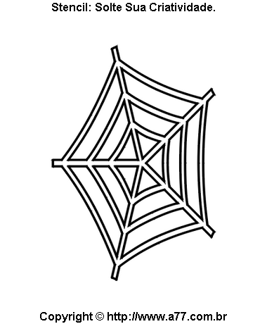 Stencil de Teia de Aranha