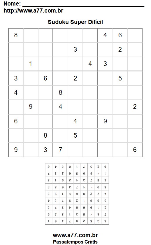 Sudoku Para Imprimir Super Difícil