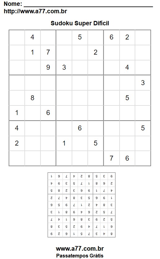 Sudoku Super Difícil Nº 1