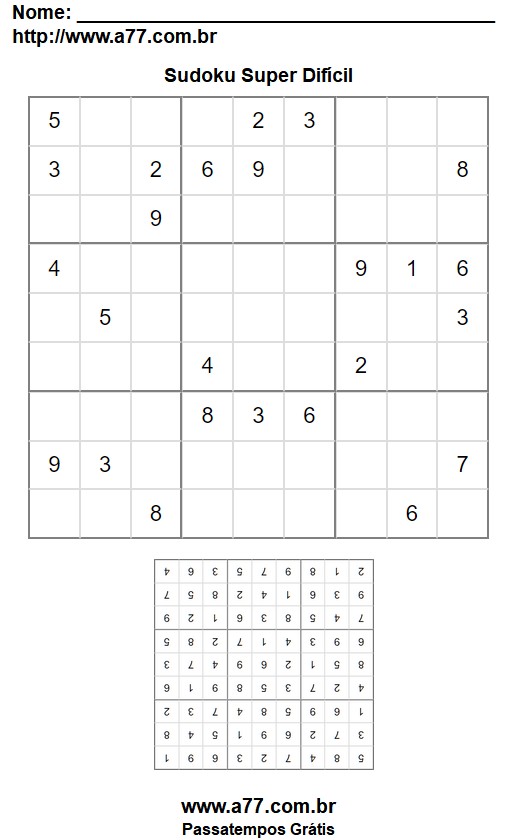 Sudoku Super Difícil Nº 101