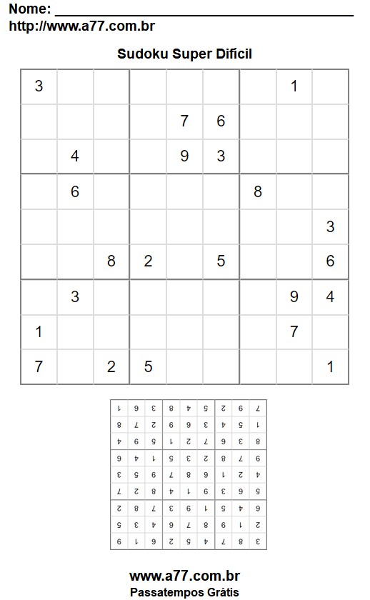 Sudoku Super Difícil Nº 105