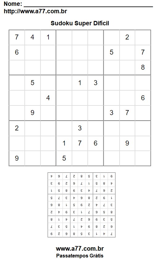 Sudoku Super Difícil Nº 11