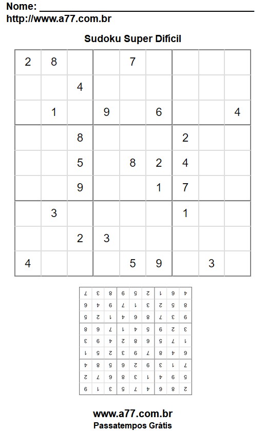 Sudoku Super Difícil Nº 116