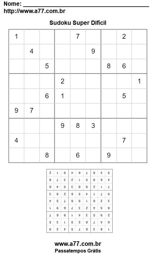 Sudoku Super Difícil Nº 117