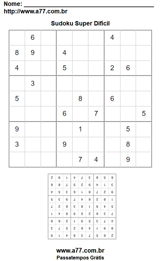 Sudoku Super Difícil Nº 12