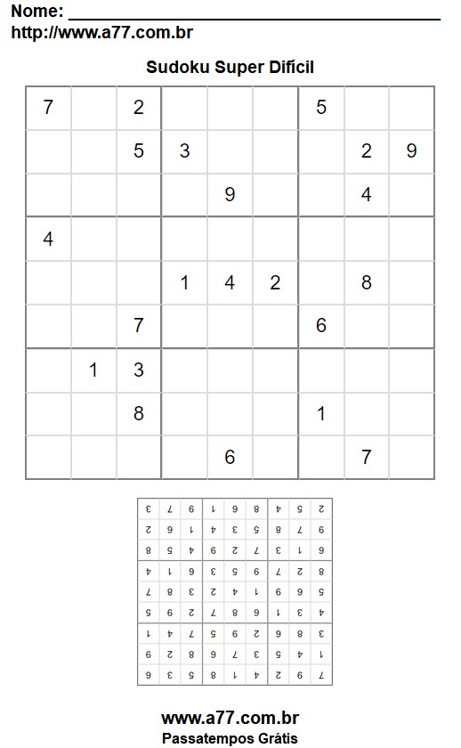 Sudoku Super Difícil Nº 120