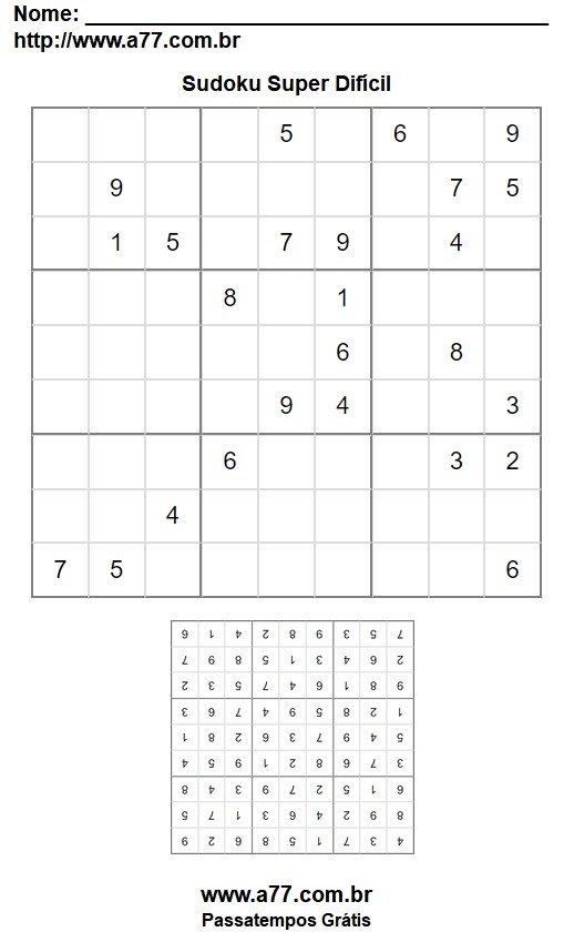 Sudoku Super Difícil Nº 13