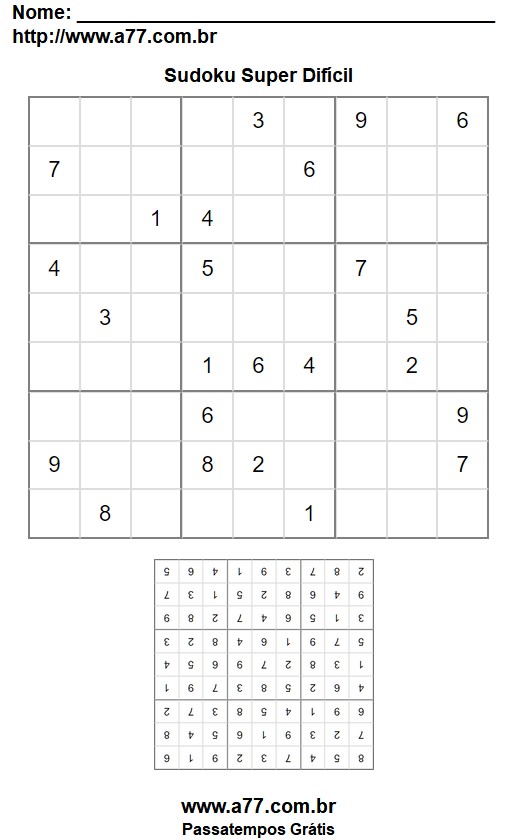 Sudoku Super Difícil Nº 14