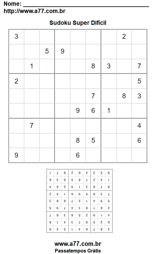 Sudoku Super Difícil Nº 15