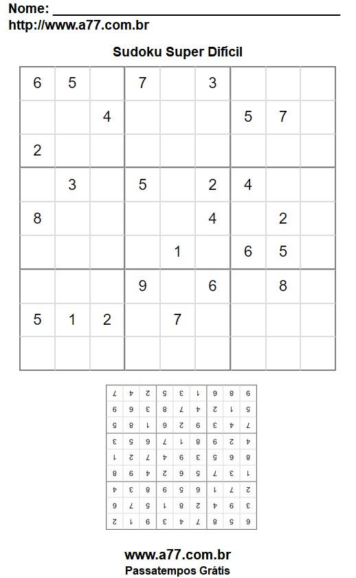 Sudoku Super Difícil Nº 18