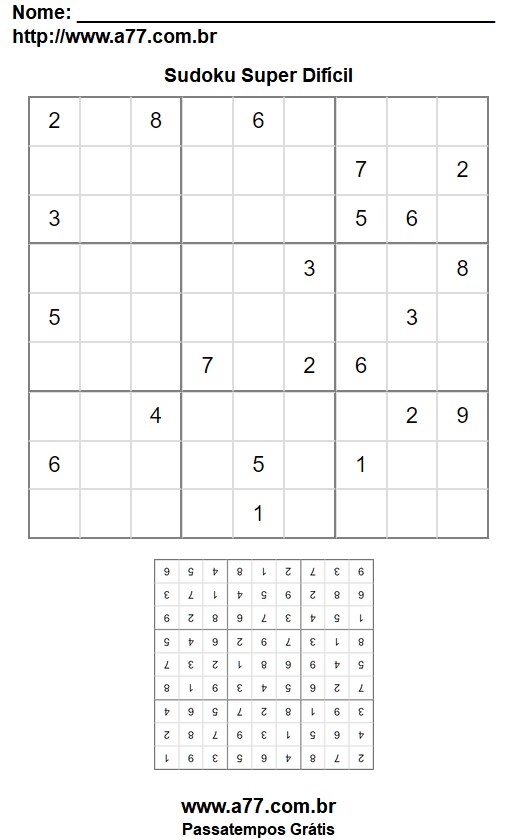 Sudoku Super Difícil Nº 22