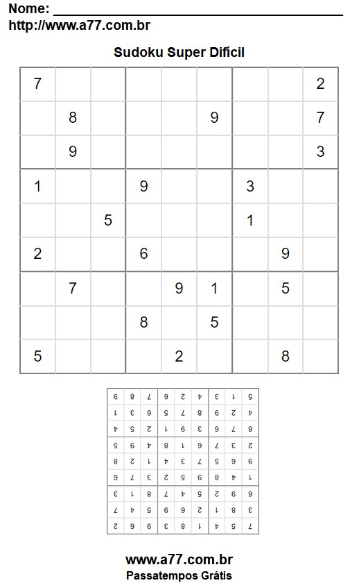 Sudoku Super Difícil Nº 23