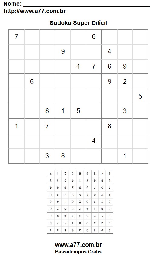 Sudoku Super Difícil Nº 25