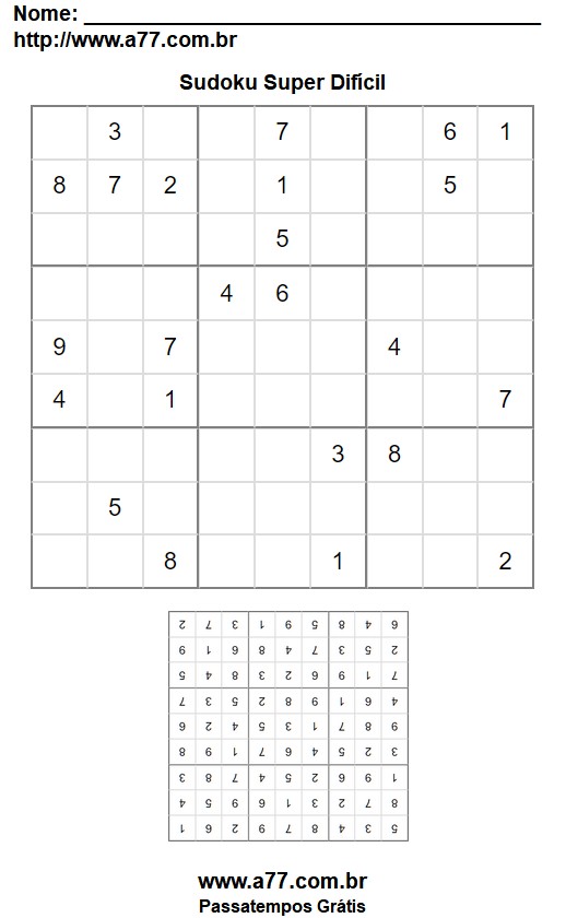 Sudoku Super Difícil Nº 28